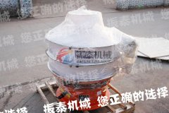 安徽阜陽(yáng)800型聚丙烯塑料振動(dòng)篩已發(fā)貨，請(qǐng)鄭經(jīng)理注意查收！
